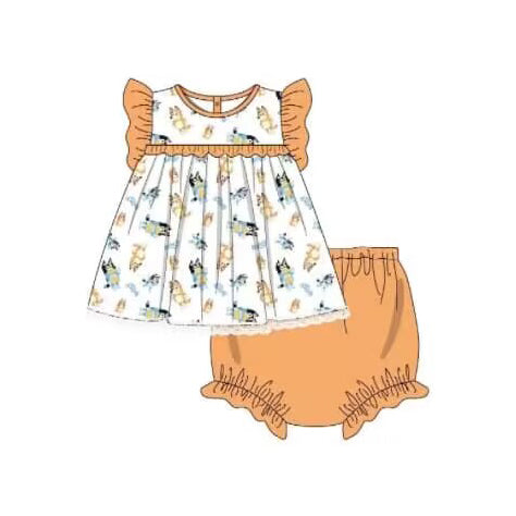 Deadline April 29 orange blue girls sets