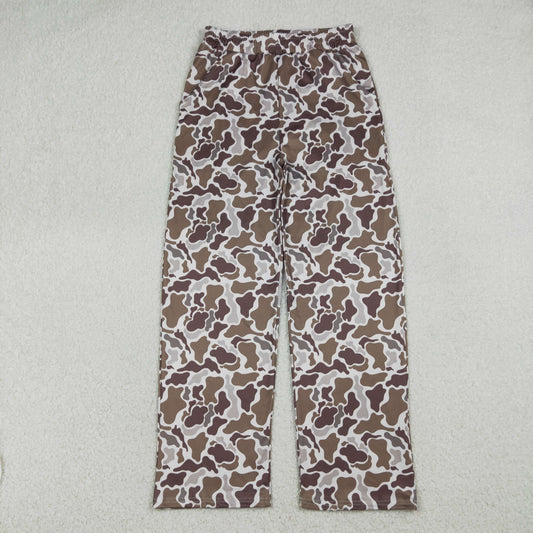 RTS NO MOQ（In Stock) P1000 Adult Women's Pocket Brown Camouflage Beige Pants