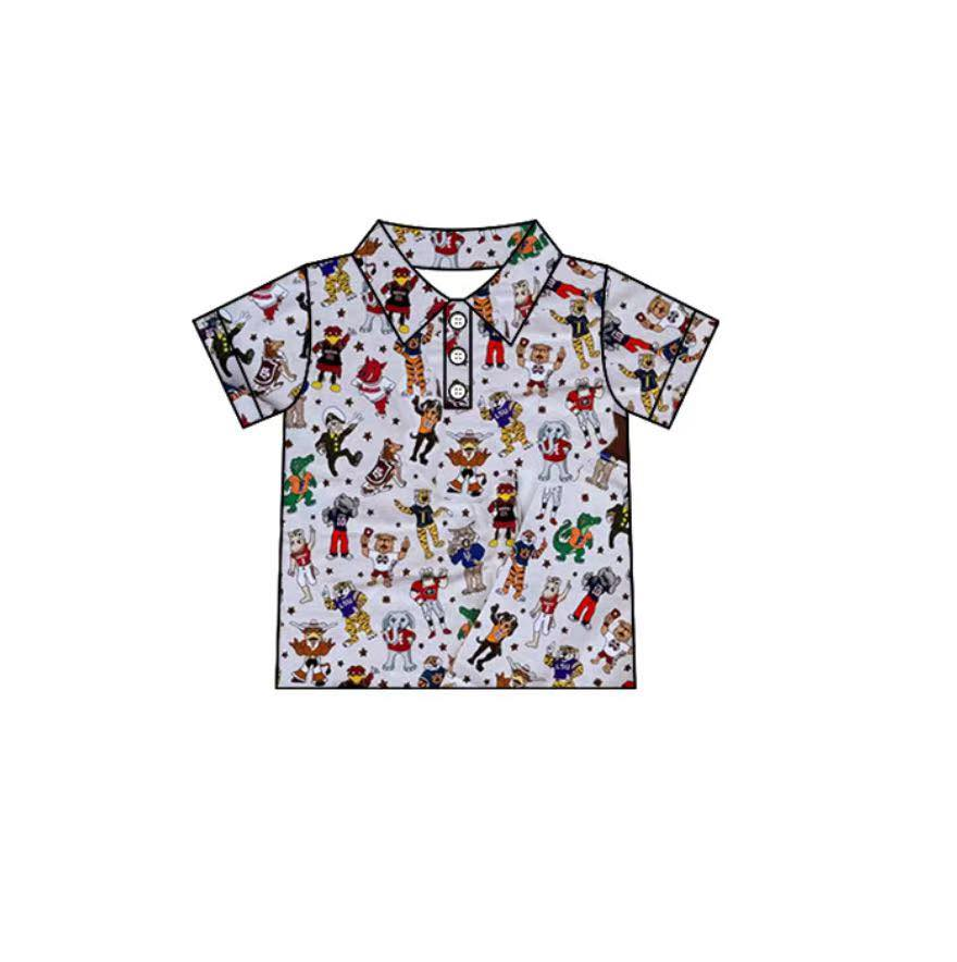 Custom moq 5 each style eta 6-7weeks baby girl clothes team short sleeve top 3-25.8.1