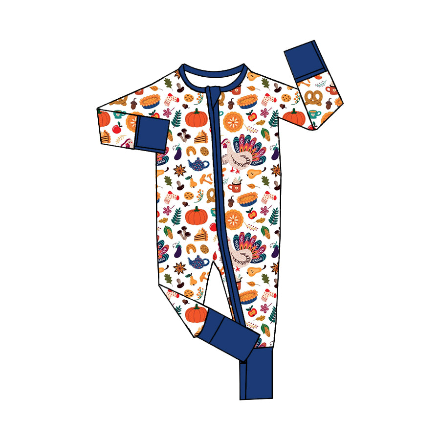 5.29 custom each style moq 5eta 4-5week Sibling Sister pumpkin boys outfits and dress and baby romper and aldult pants match family design
