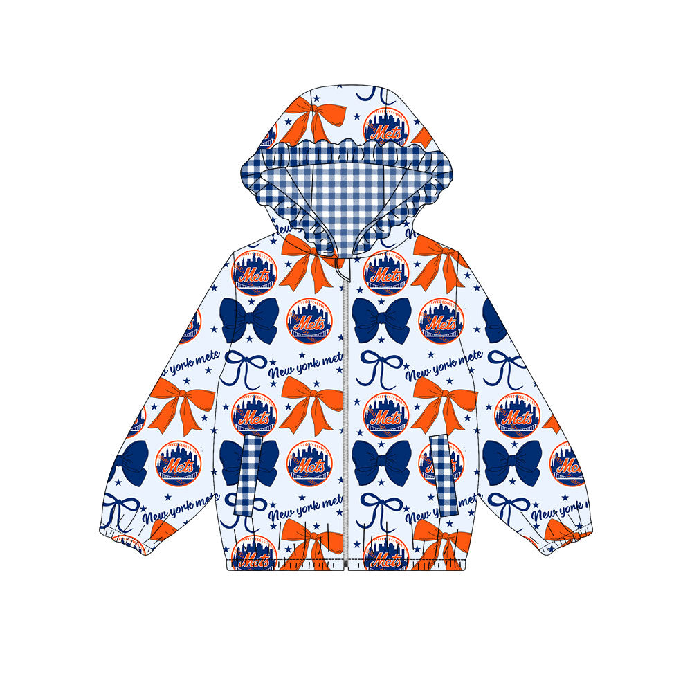 1002-Custom moq 8 mix size milk silk summer team baby girls clothes bow blue hooded long sleeve top-25.10.9