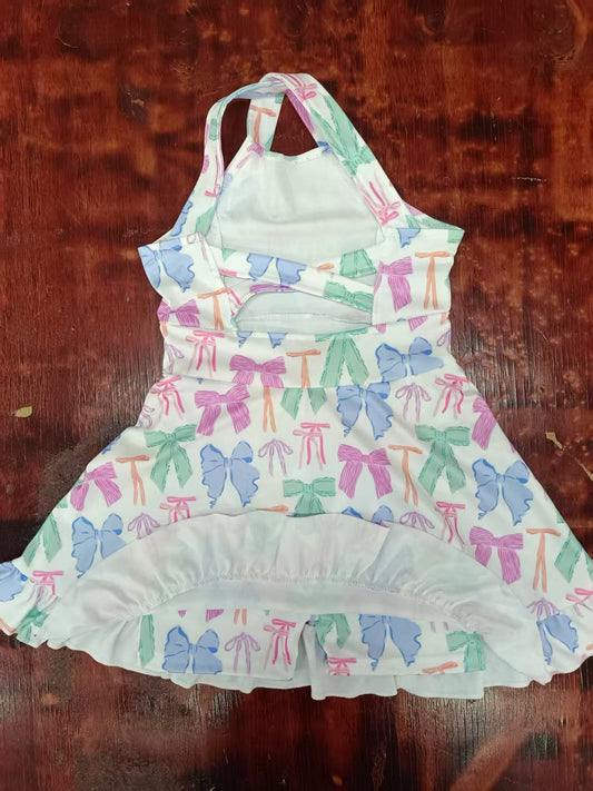 Custom moq 3 eta 6-7weeks baby girl clothes bow suspender dress-25.5.10