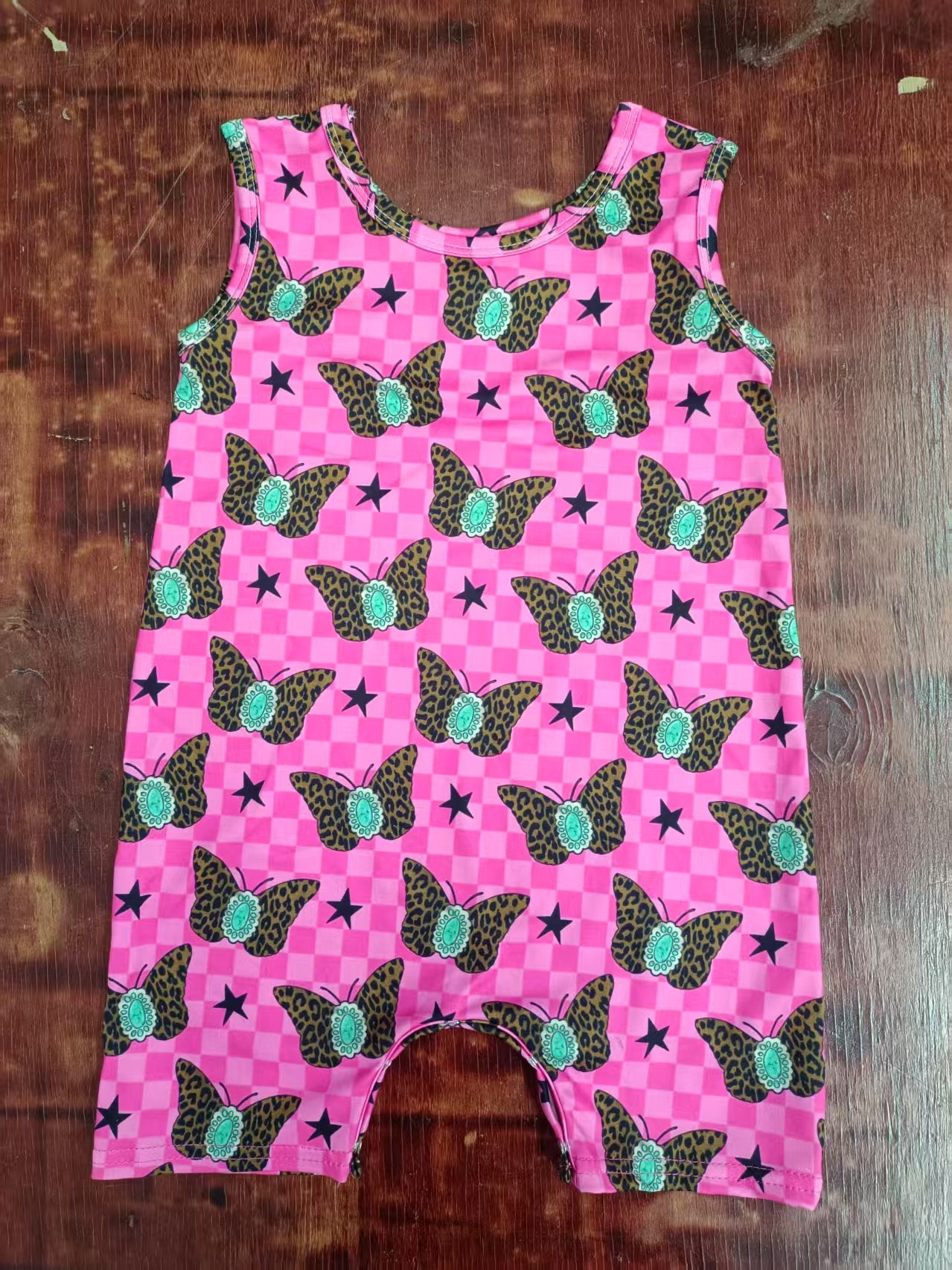 Custom moq 3 eta 6-7weeks baby girl clothes sleeveless romper