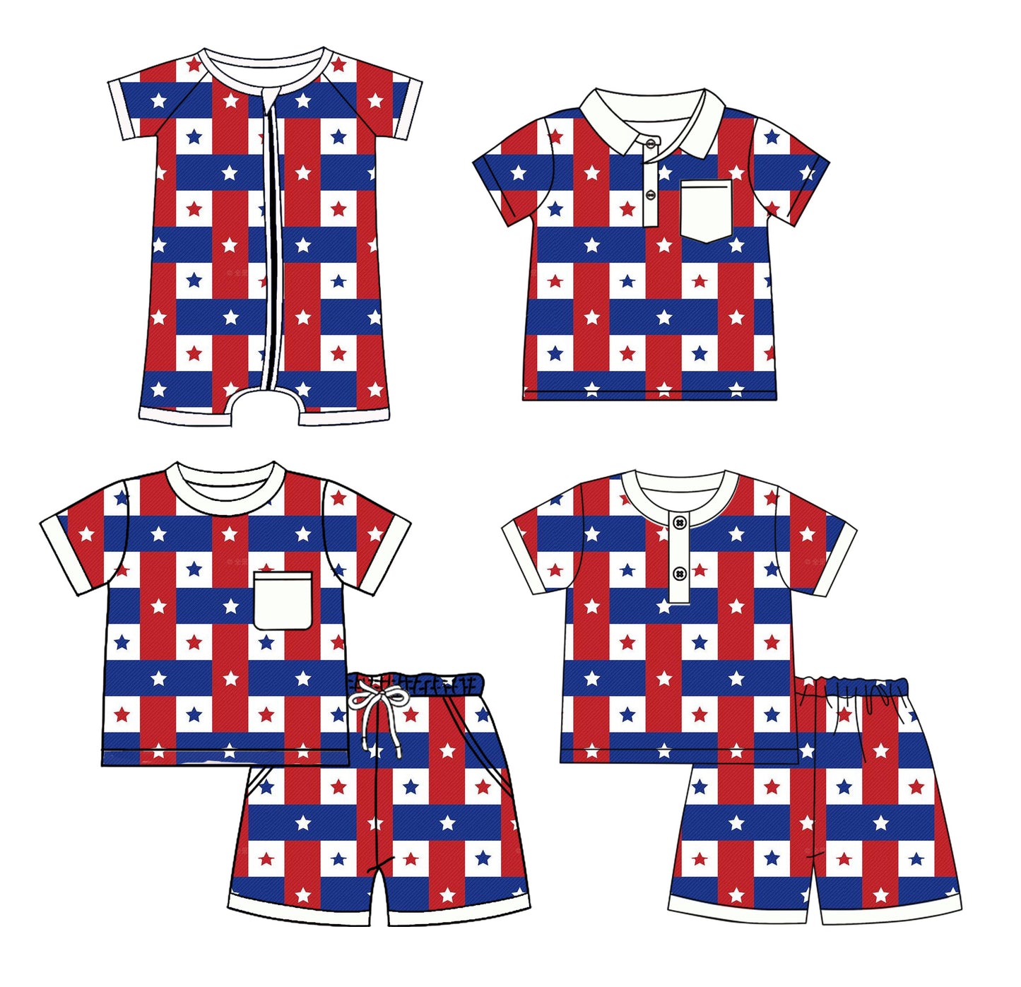 3.3 custom each style moq 5eta 4-6week Sibling Sister baby girl sets 1 and sets 2 and boy rompers and top match family design