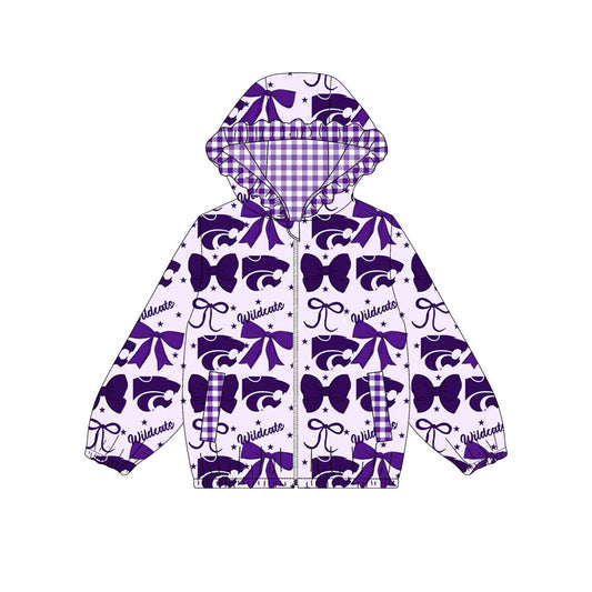 1003-Custom moq 8 mix size milk silk summer team baby girls clothes bow purple hooded long sleeve top-25.10.9