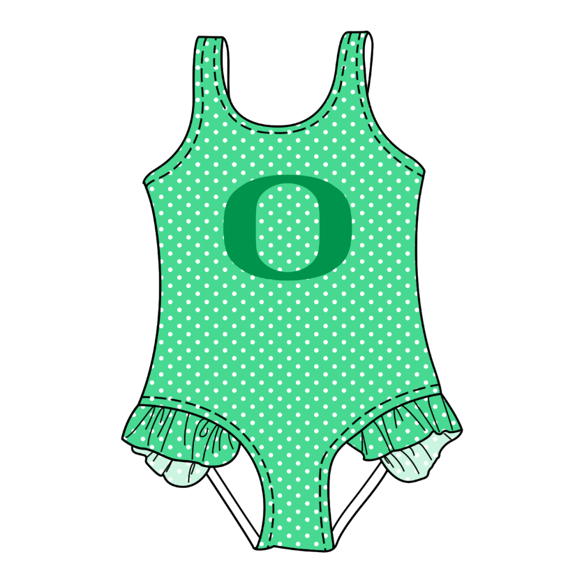 Custom moq 5 mix size milk silk summer teams Green Baby Girl Sleeveless Polka Dot Lace Onesie Swimsuit Cute Summer Beachwear for Little Girls