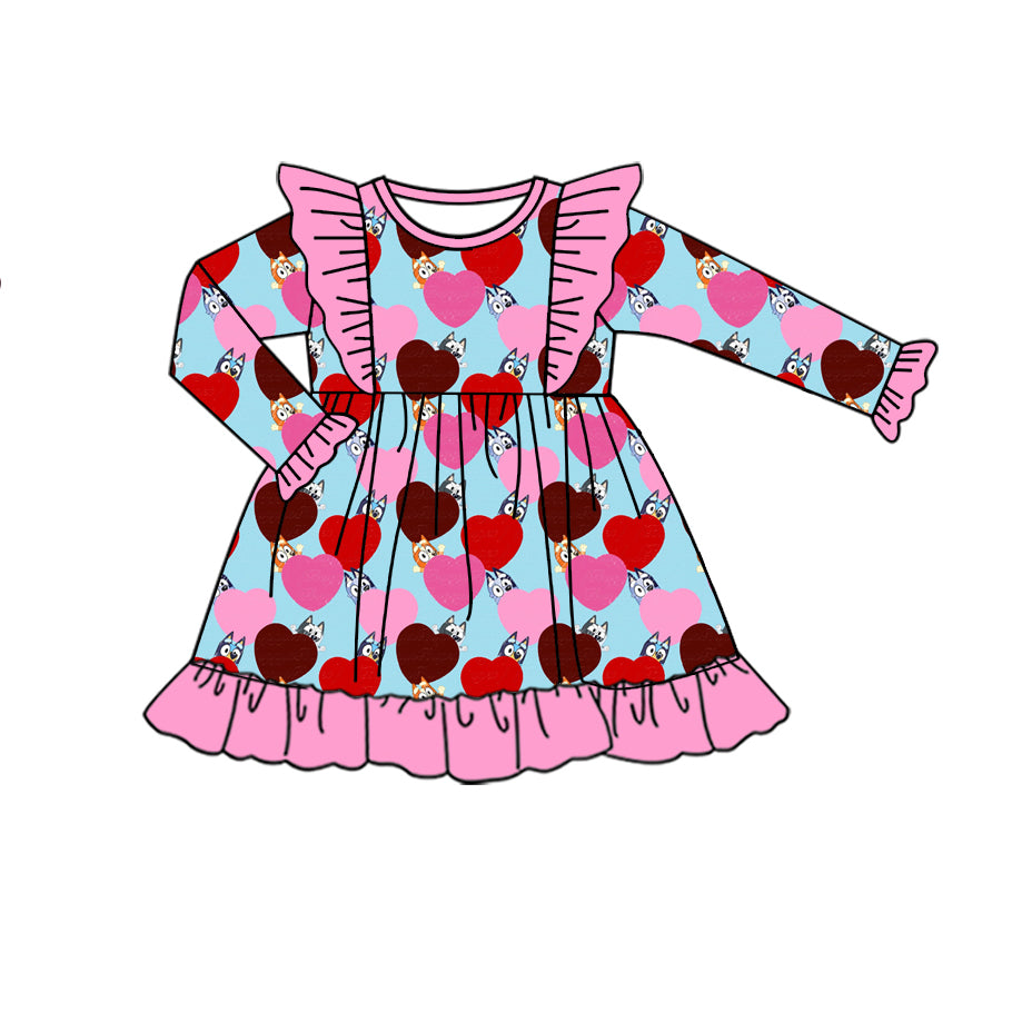9.7 custom each style moq 5eta 4-6week Sibling Sister love rose red baby girl sets and dress and rompers match family design