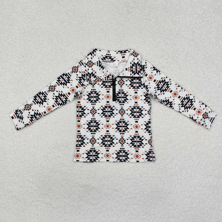 RTS NO MOQ Sibling baby boy girl clothes camouflage zipper long-sleeved tops