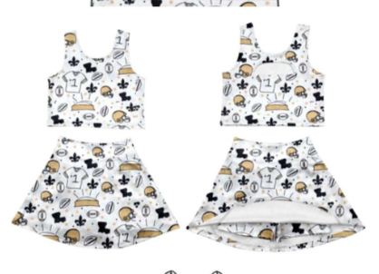 Custom moq 5 mix size milk silk summer teams baby girls clothes sleeveless skirts sets 2 and dress 2 and top 2-25.8.3