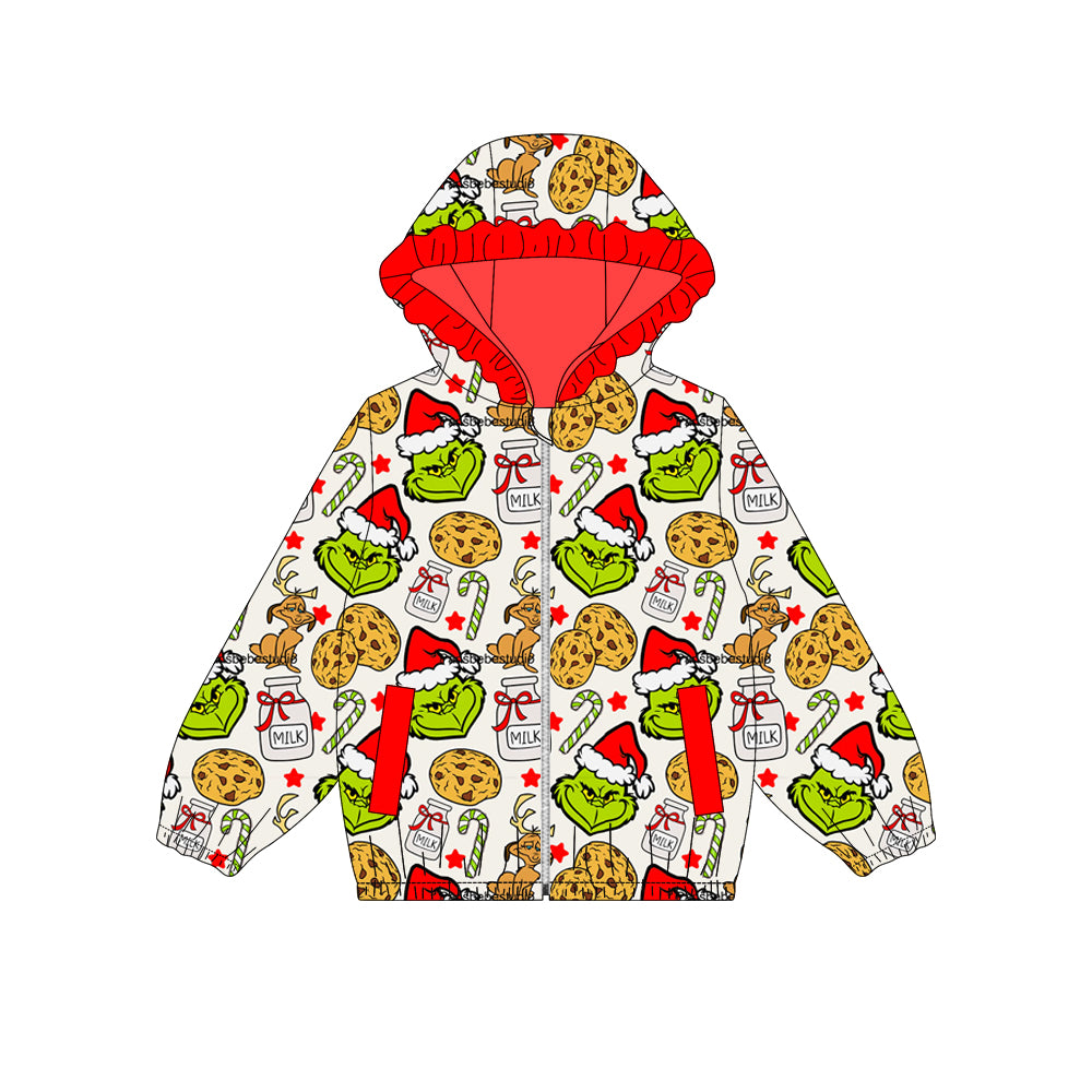 25.9.9 custom each style moq 5eta 4-6week Sibling Sisters baby girl hooded long sleeve top 3 match family design
