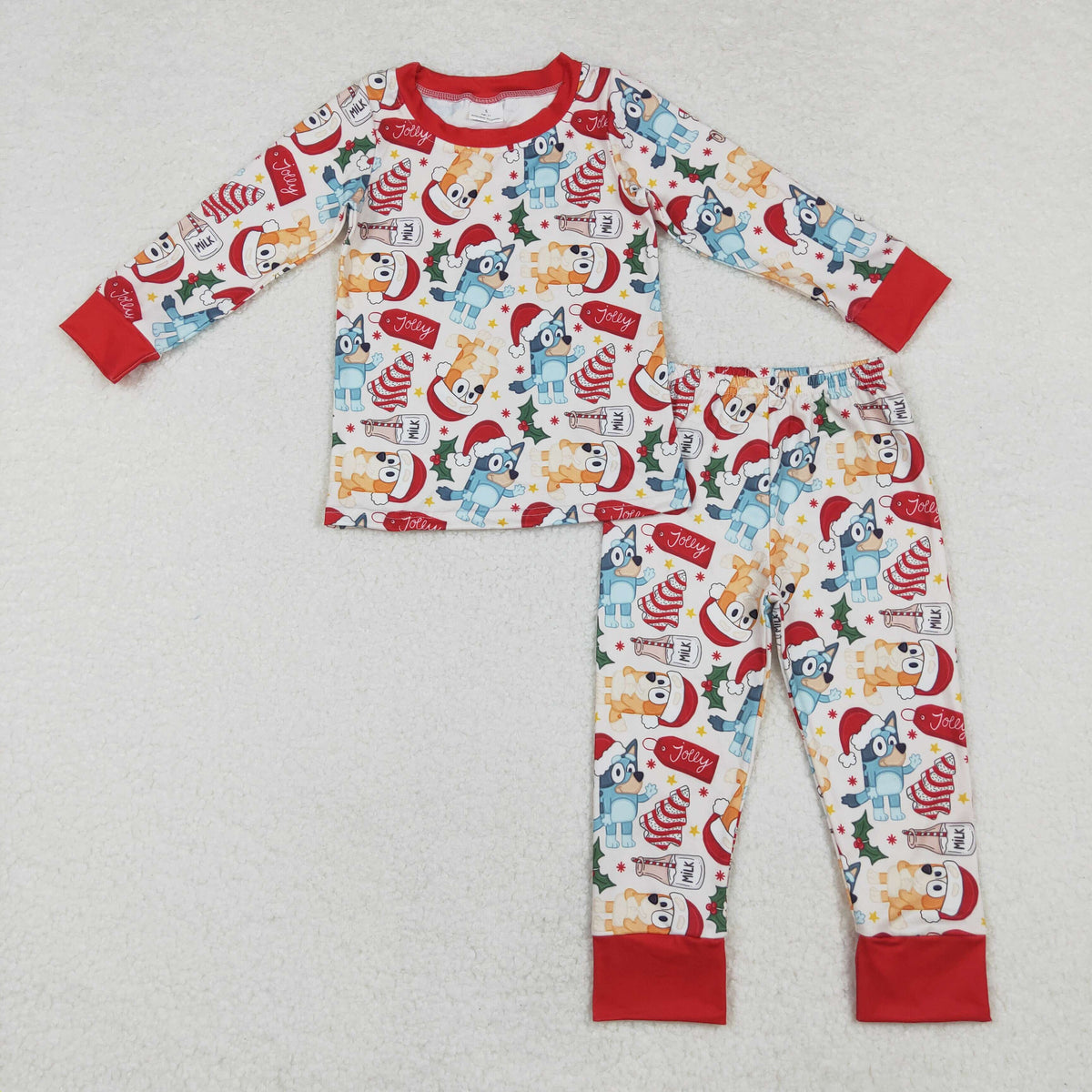 RTS NO MOQ ETA 5/7days arrived BLP0821 Christmas red and white long sleeves