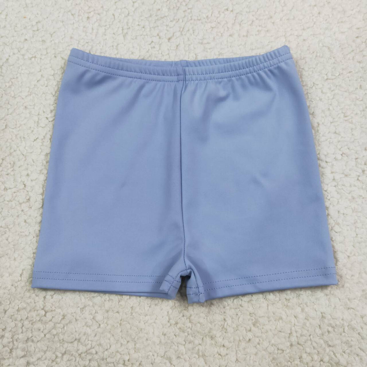 NEW RTS NO MOQ yoga fabric cotton SS0831 Yoga Baby Girls Blue Yoga Active Shorts Bottom