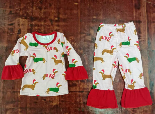 Custom moq 3 eta 6-7weeks Hat Puppy-Ruffled Large Cuffs Long Sleeve Suit