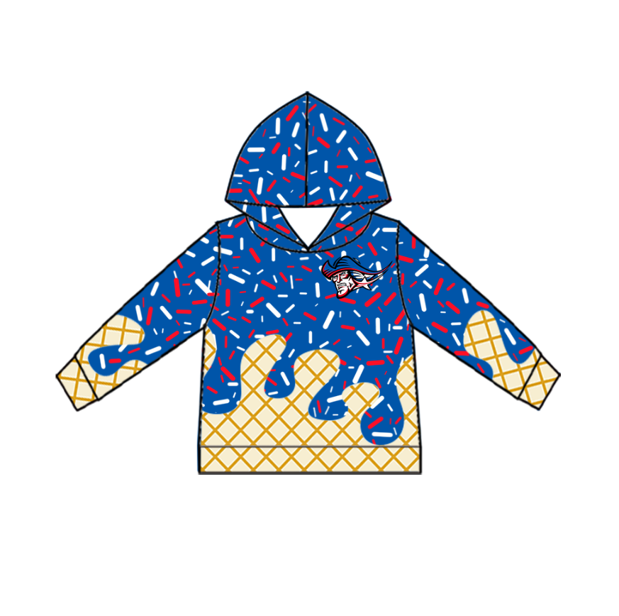 Custom moq 5 mix size milk silk baby girls clothes team blue hooded long sleeve tops and shorts and jacket and top 2-25.7.28