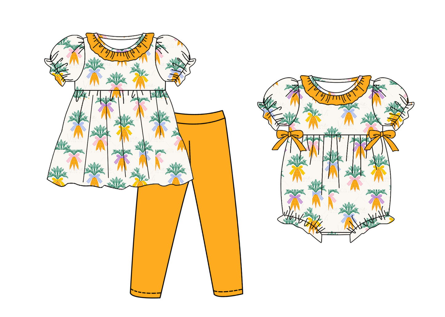 25.11.5 custom each style moq 5 eta 6-8week Sibling Sisters baby girl clothes short sleeve pants sets and romper match family design