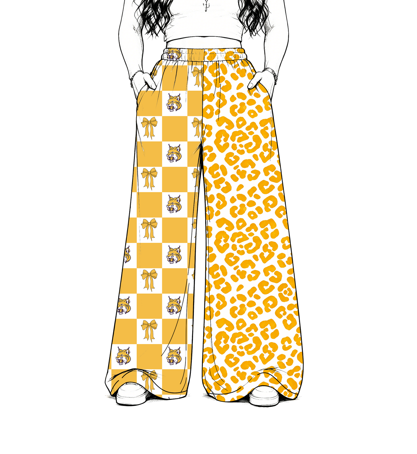custom moq 5 mix size MSD072402 Baby Kids Team Leopard Checked Patchwork Pants Casual Bottom