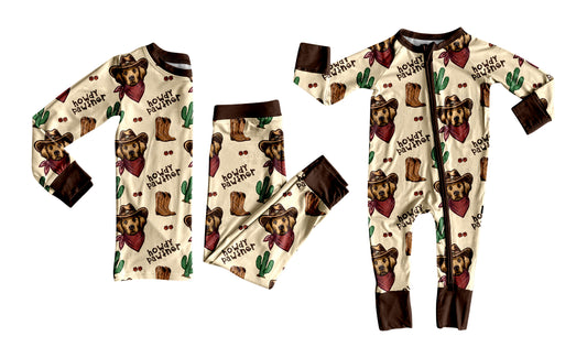 25.6.3 custom each style moq 5eta 4-6week Sibling Sisters howdy boot catcus baby boy long sleeve pants sets and rompers match family design