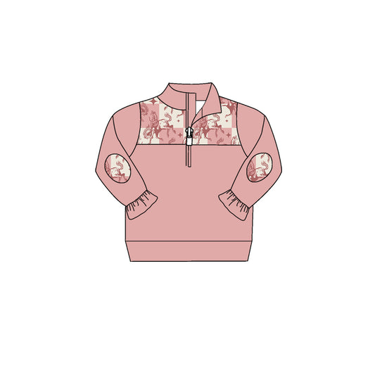 5.21custom each style moq 5eta 4-5week Sibling SisterWestern denim print pink and white plaid and pink lace girls outfits and baby romper match family design
