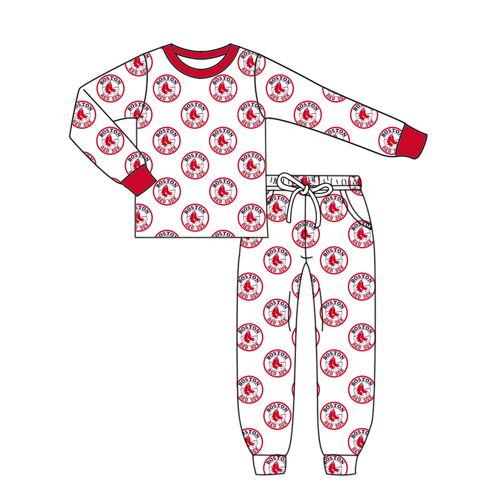 Custom moq 5 mix size milk silk summer teams baby girls clothes camouflage red hooded long sleeve pants sets 2 and boy pants sets and pant-25.8.8