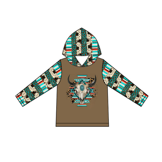 9.10 custom each style moq 5 eta 4-6week Sibling Sister baby girls clothes cow head hooded long sleeve top and long sleeve romper match family design