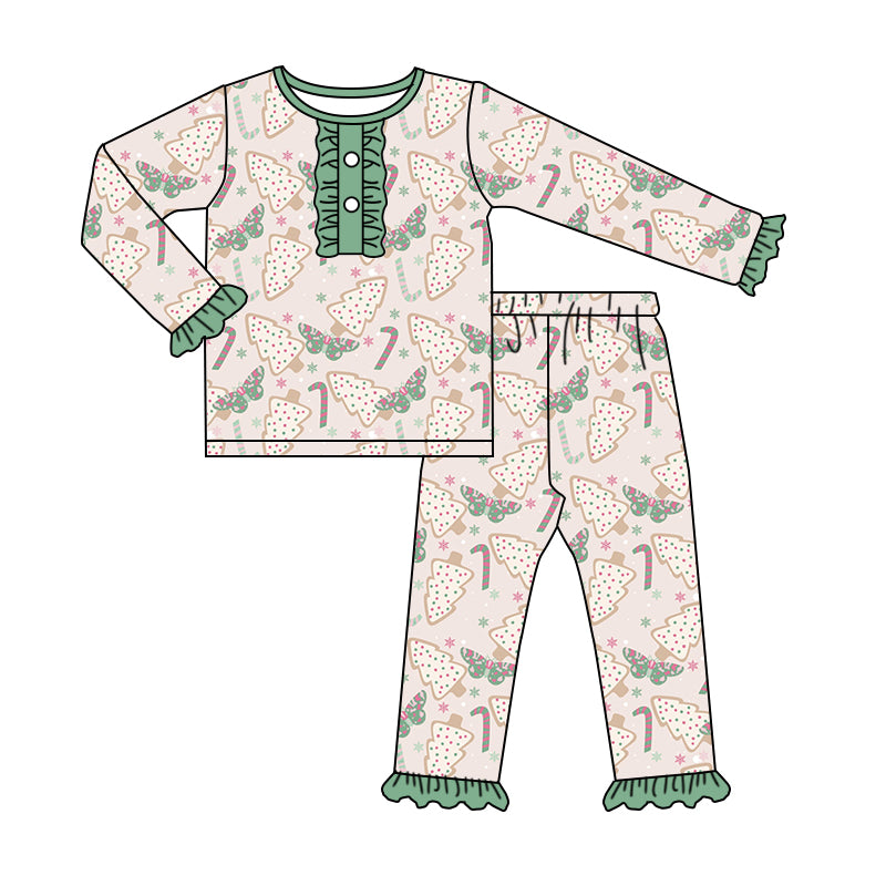 6.20 custom each style moq 5eta 4-6week Sibling Sister floral trees baby girls sets and dress and rompers match family design