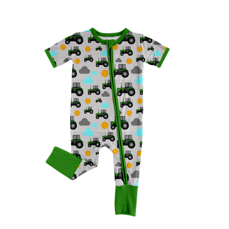 10.16 custom each style moq 5eta 4-6week Sibling Sister green baby boys short sleeve sets and rompers match design