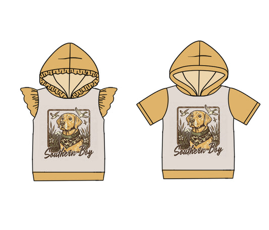 4.23 custom each style moq 5eta 4-6week Sibling Sister puppy duck baby boy top and girl top match family design