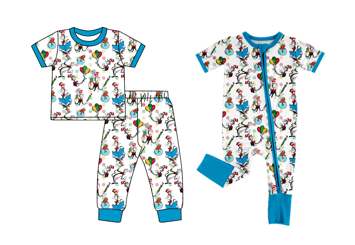 12.2 custom each style moq 5eta 4-6week Sibling Sister dr seuss baby girls short sleeve sets and rompers match design