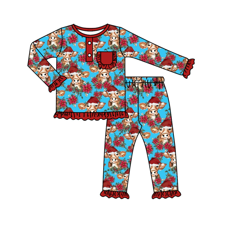 6.12 custom each style moq 5eta 4-6week Sibling Sister alpine floral red baby girls sets and dress and baby romper match family design
