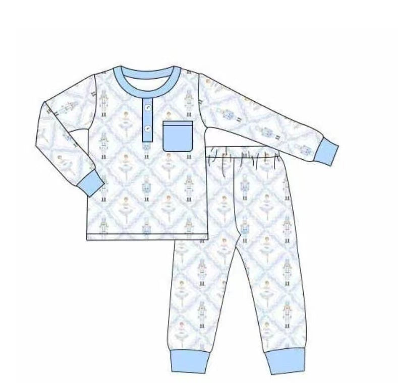 5.18custom each style moq 5eta 4-5week Sibling Sister girl dancing ballet print blue and pink girls and boys outfits and baby romper and dress match family design