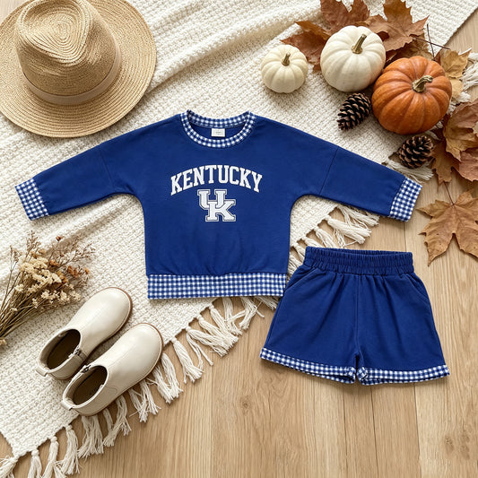 NEW RTS NO MOQ Vinyl GLS0164 Baby Girls Vinyl Long Sleeve Top Short Team Clothes Set