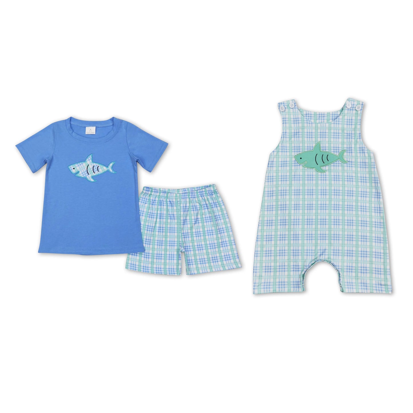 Baby Boys Shirt Shorts Summer Embroidery Rompers Outfits Clothes Sets