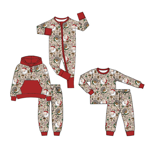 25.7.5 custom each style moq 5eta 4-6week Sibling Sisters Christmas baby boy long sleeve pants sets 1 and sets 2 and rompers match family design