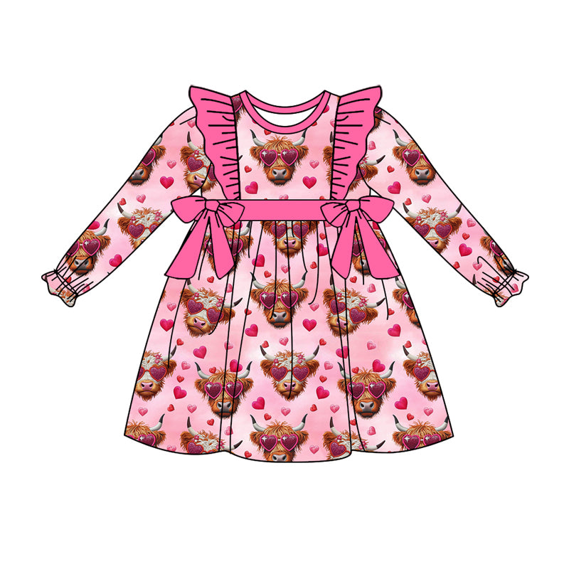 10.12 custom each style moq 5eta 4-6week Sibling Sister alpine love pink baby girl sets and dress and rompers match family design