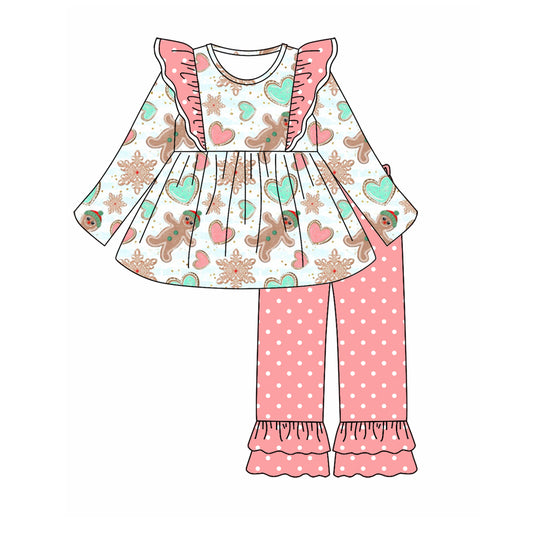 6.26 custom each style moq 5eta 4-6week Sibling Sister Christmas baby girls sets and dress and briefs sets match family design
