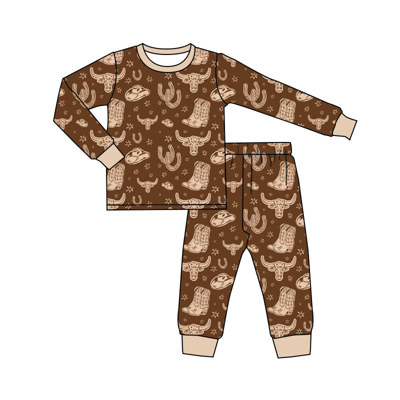 9.3 custom each style moq 5eta 4-6week Sibling Sister boots hat brown baby boys sets and rompers match family design