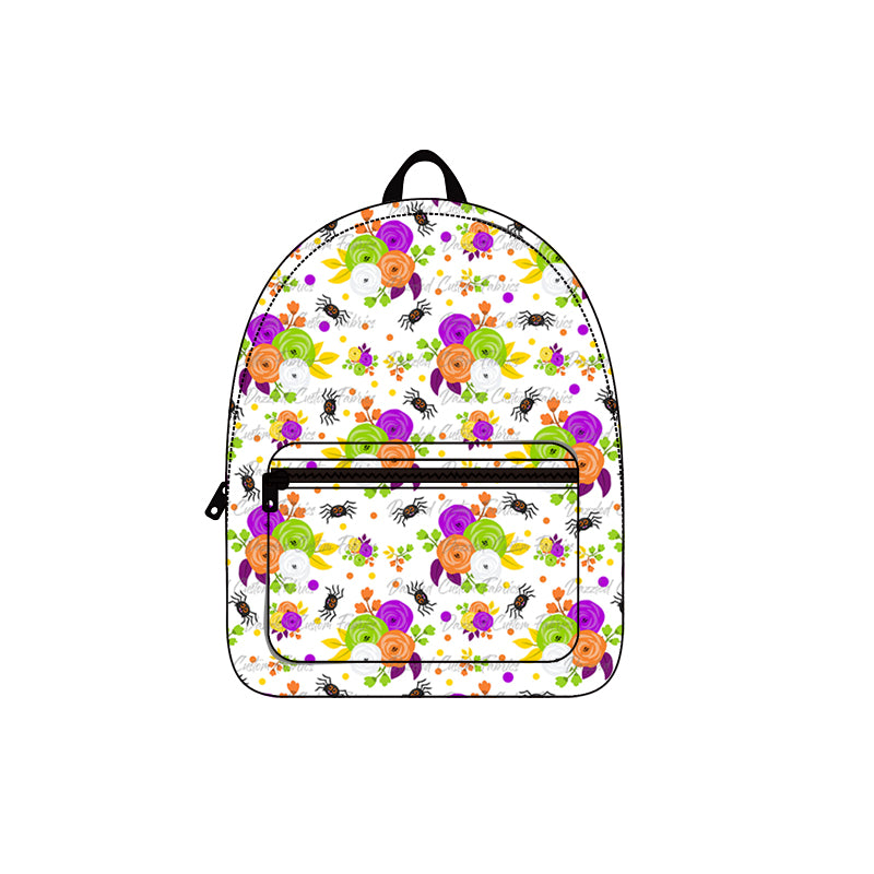 5.30 custom each style moq 5 eta 4-6weeks baby kids floral purple fashion backpack