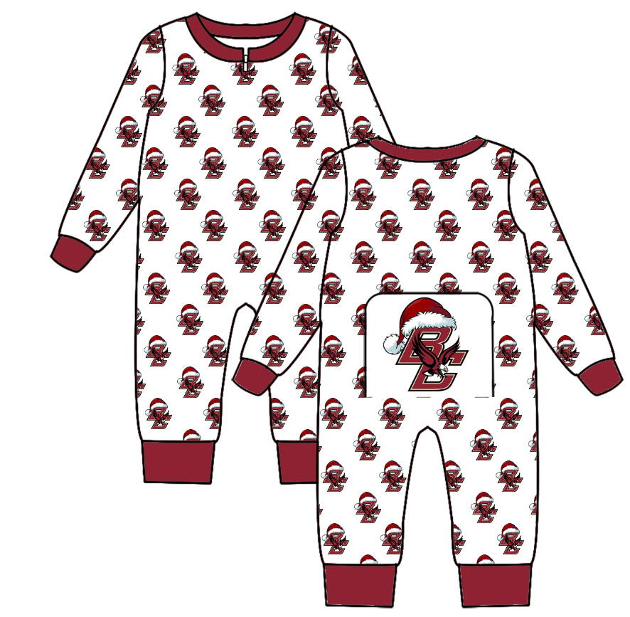 custom moq 5 eta 6-8weeks Red and white long sleeve team boys romper