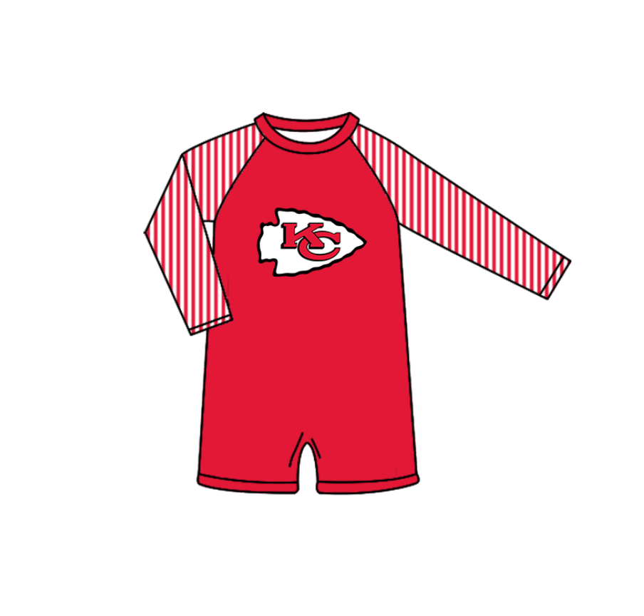 Custom moq 5 mix size milk silk summer teams Red baby girl boys clothes Two-Piece Swimsuit Set One Piece Swimsuits boy swim trunks