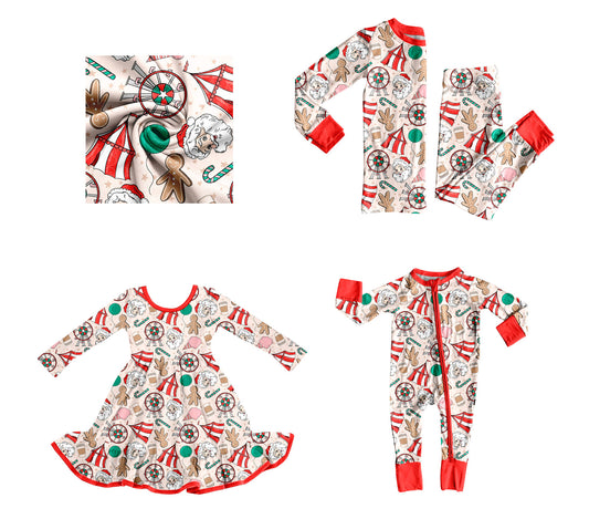 25.9.8 custom each style moq 5eta 4-6week Sibling Sisters Christmas baby girl long sleeve pants sets and dress and rompers match family design