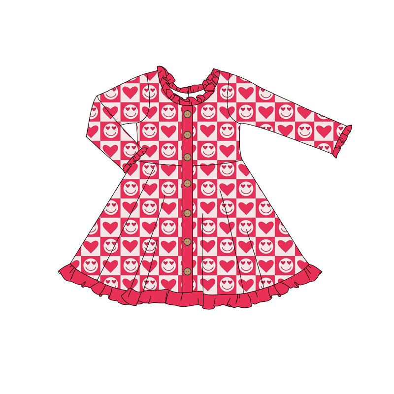9.14 custom each style moq 5eta 4-6week Sibling Sister love pink baby girl dress and rompers match family design