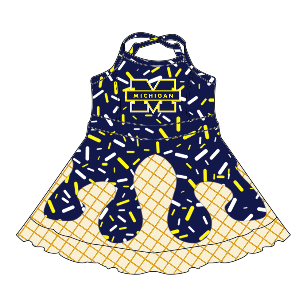 Custom summer teams baby girls clothes team dark blue hooded long sleeve tops and short sleeve top and dress and pants and shorts-25.5.30