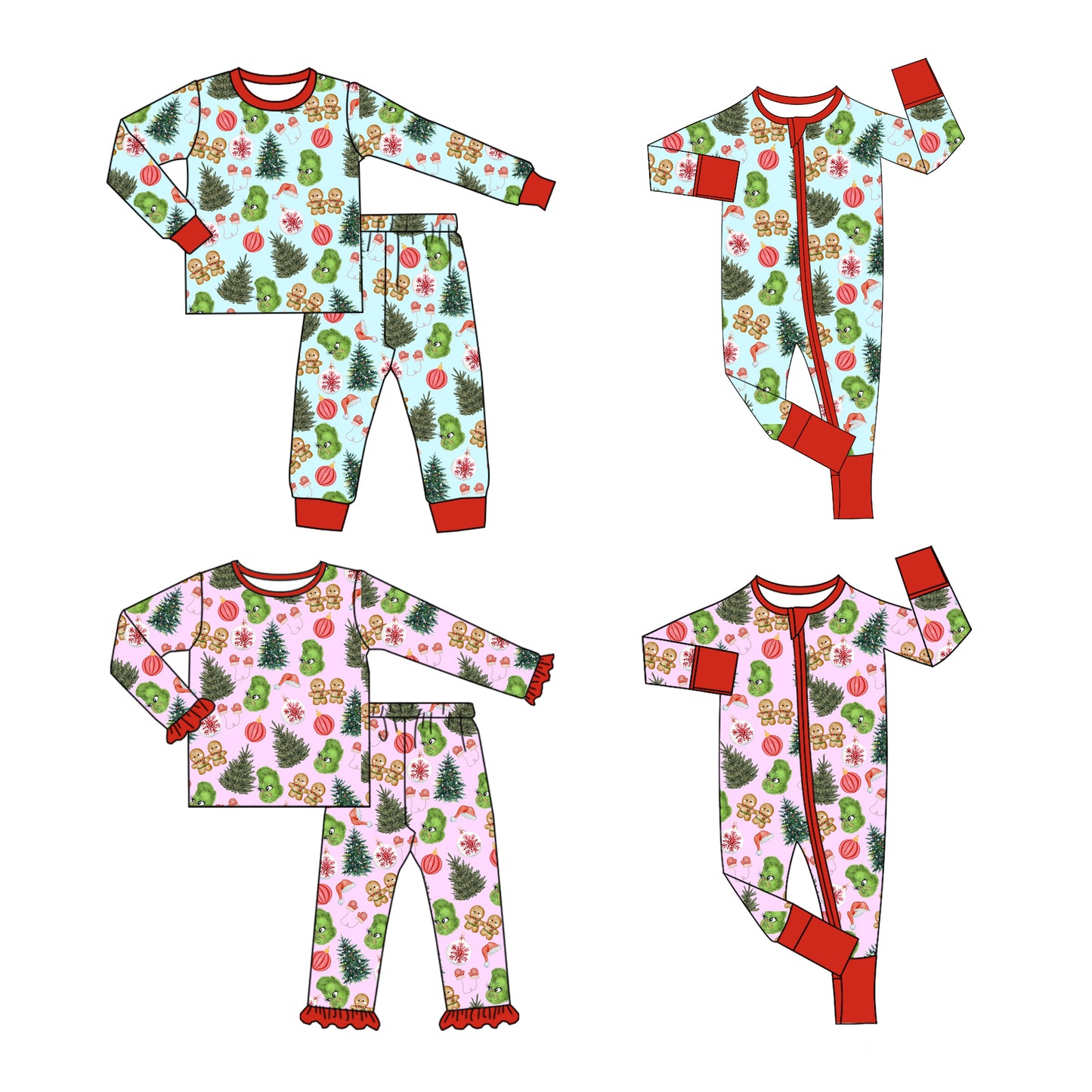 25.8.4 custom each style moq 5 eta 4-6week Sibling Sisters Christmas baby girl long sleeve pants sets 1 and sets 2 and romper 1 and romper 2 match family design