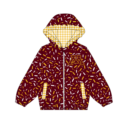 10.3-5-Custom moq 8 mix size milk silk summer team baby girls clothes brick red hooded long sleeve top-25.10.9