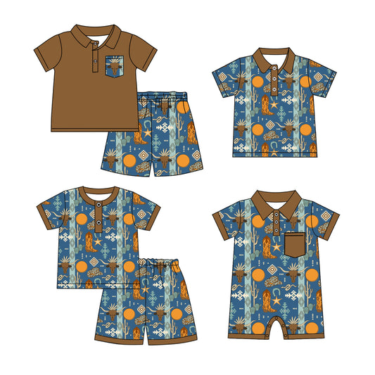12.19 custom each style moq 5eta 4-6week Sibling Sister boots baby girl sets 1 and sets 2 and boy rompers and top match family design