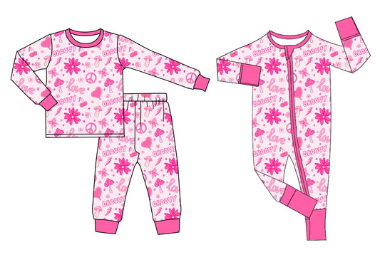 11.3 custom each style moq 5eta 4-6week Sibling love baby girl sets and rompers match family design