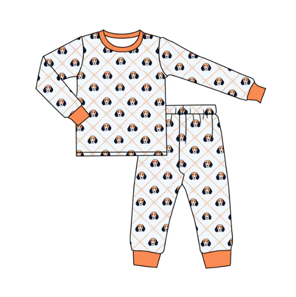 Deadline: May 15 custom no moq eta 5-6weeks girls  Puppy boys Pajama Set Long Sleeves and Pants（复制）