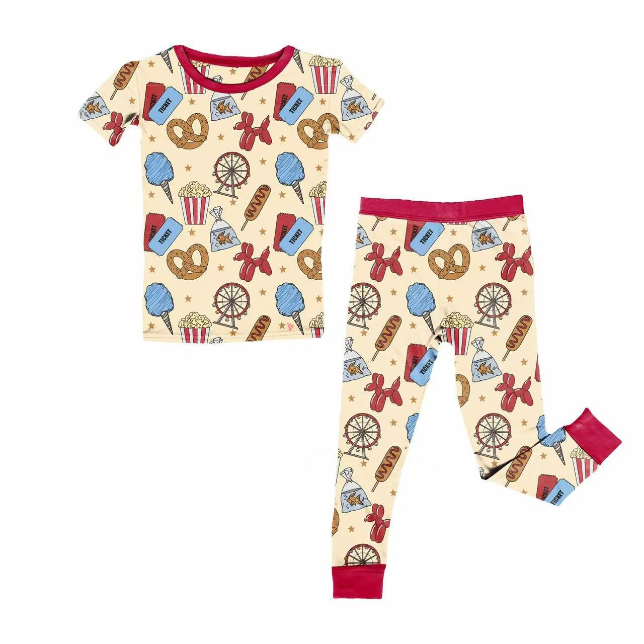 Custom moq 5 each style eta 6-7weeks baby girl clothes bow short sleeve pants set and romper 1 and romper 2