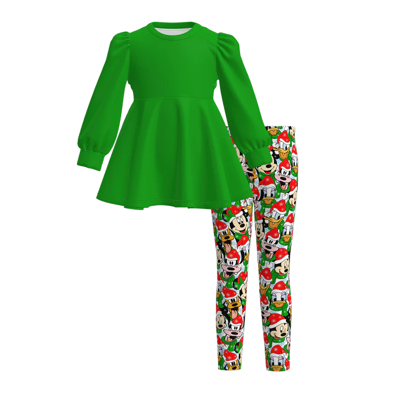 Custom moq 5 each style eta 6-7weeks baby girl clothes long sleeve pants sets 1 and sets 6-25.7.19