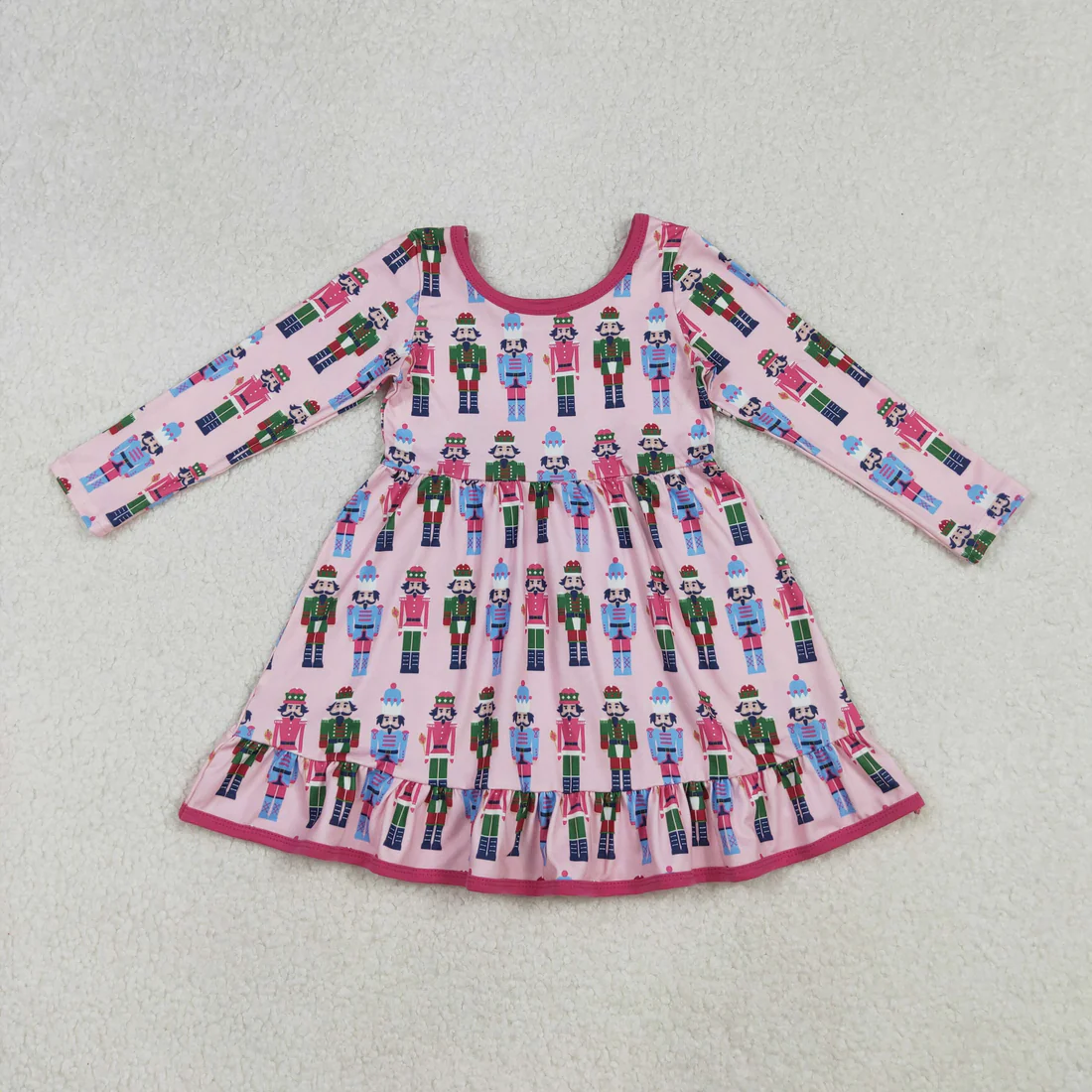 12/18m-7/8t RTS Sibling baby girls clothes Christmas long sleeve dresses